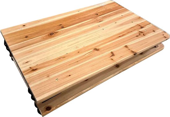 Ensemble de table de brasserie AXI Toon - Table pliante et 2 bancs – 220 cm – Structure en acier et bois – Avec embouts en caoutchouc – Table de pique-nique d'extérieur