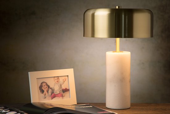 Lucide MIRASOL - Lampe de table - Ø 25 cm - 3xG9 - Blanc