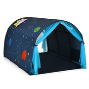 Coast Cot Princesse Maison de jeu pour enfants Princesse Tente pour enfants avec fenêtre, sac et rideau Bleu