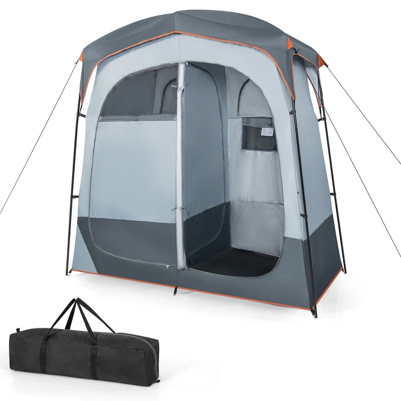 Tente de douche et de change Coast - 2 personnes - 210 x 106 x 210 cm - gris