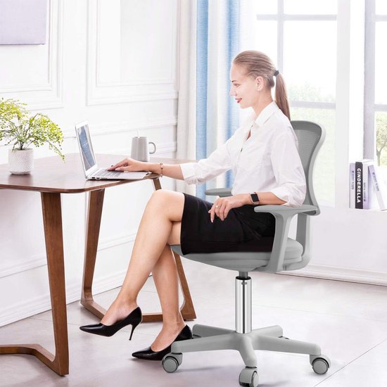 Chaise de bureau pivotante à 360° Coast pour enfants - 80-91,5 cm - pour les enfants de 3 à 10 ans - grise