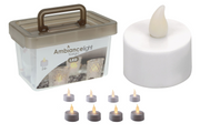 Boîte avec 24 bougies à thé LED