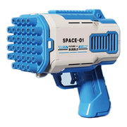 Portable - lance à bulles automatique et pratique - bleu et blanc - lance à bulles électrique