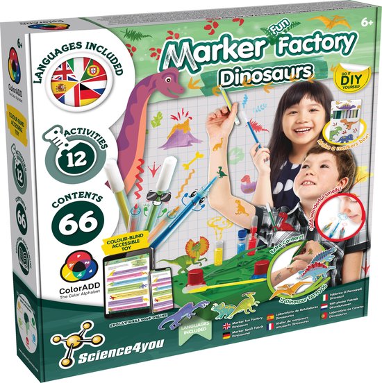 Science4you : L'usine de marqueurs « Dinosaures »