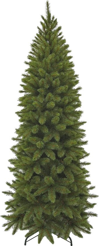 Triumph Tree Bristlecone Fir Pilar - Sapin de Noël étroit pour petits espaces - Décoration de Noël au charme imposant - Sapin artificiel avec 752 branches de sapin - H 230 x Ø 94 cm - Vert