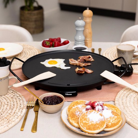 Tristar Griddle - BP-2787 - 2000W - Gourmet, Cirkle grill Ø40cm - 4 personnes - Sans PFAS