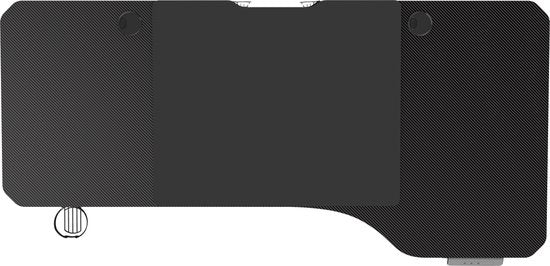 VDD Gaming - Bureau - Bureau gaming - Bureau assis-debout - Réglable en hauteur électriquement - Bureau assis-debout - Bureau gaming - Bureau gaming - Table d'ordinateur - 160 x 75 cm - Noir - Hauteur maximale 117 cm