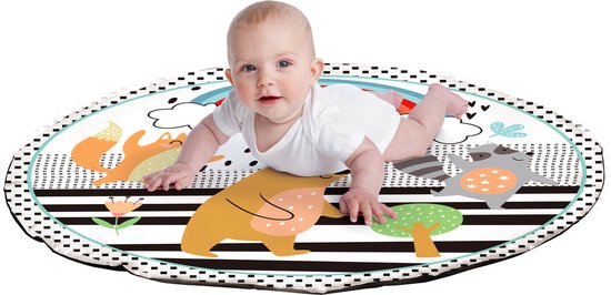FUEGOBIRD - Tapis d'éveil pour bébé - Adorables petits animaux - Gym de luxe - Jouet interactif et à saisir aux couleurs vives - Superbes sons - Jeu favorisant le développement des bébés à partir de 2 mois
