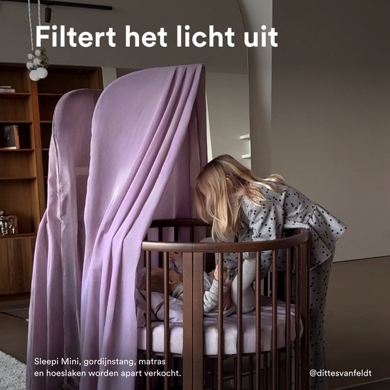 Stokke Sleepi Canopy V3, Lavande - Créez un environnement chaleureux et apaisant pour votre bébé - Facile à monter - Tissu léger - Compatible avec Sleepi Mini et Bed