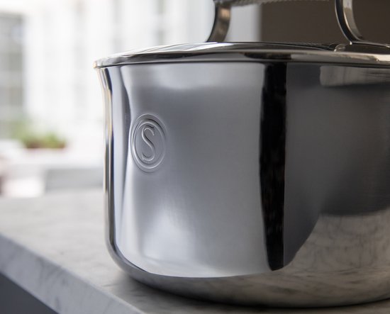 Cocotte avec couvercle - Saveur Selects - Ø22.9 cm - Acier inoxydable - Sans PFAS - Compatible induction et four