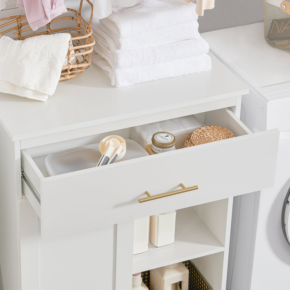 SoBuy armoire à linge - 66 x 37 x 95cm - blanc