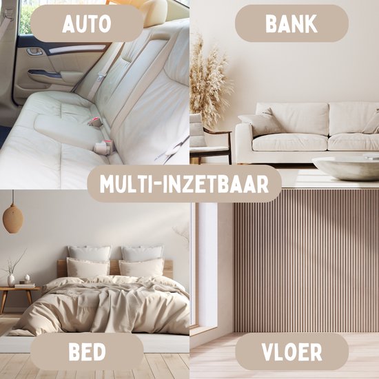By Cee Cee Original Dog Rug Bench - Panier pour chien - Premium - Entièrement zippé - Tissu côtelé - Beige - 90x90 - Taille M