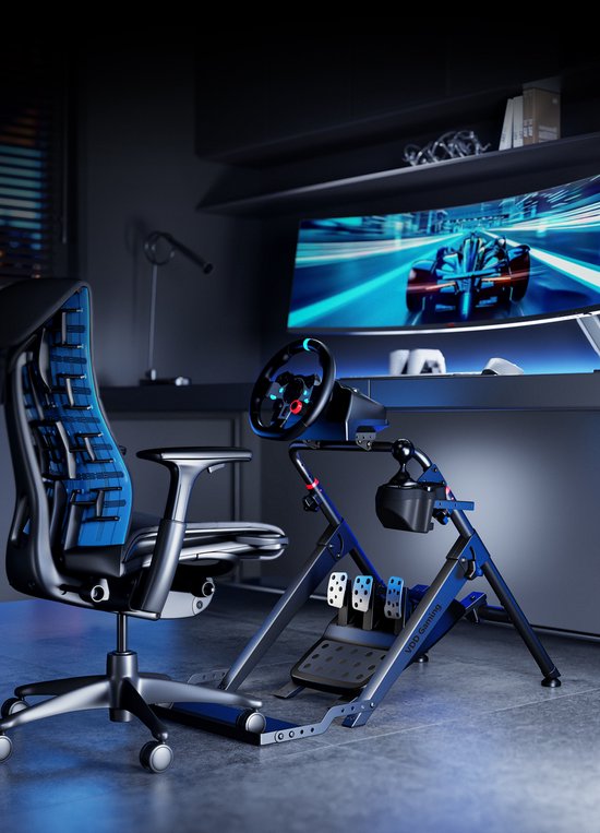 VDD Gaming - Sim racing - Support de volant - Cockpit de sim racing - Pliable