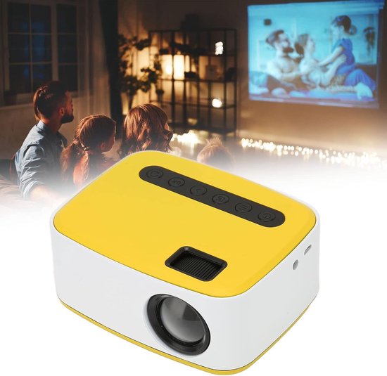 Projecteur Fuegobird T20 Mini Beamer - Projecteur de poche - Portable - LED - Résolution 1920 × 1080 - Blanc