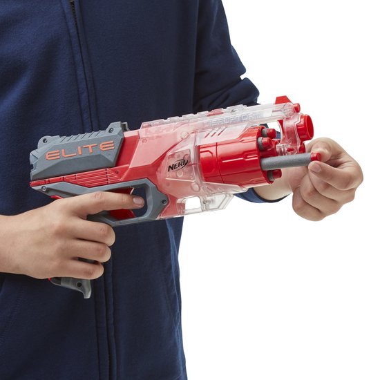 NERF Elite Disruptor - Transparent/Rouge