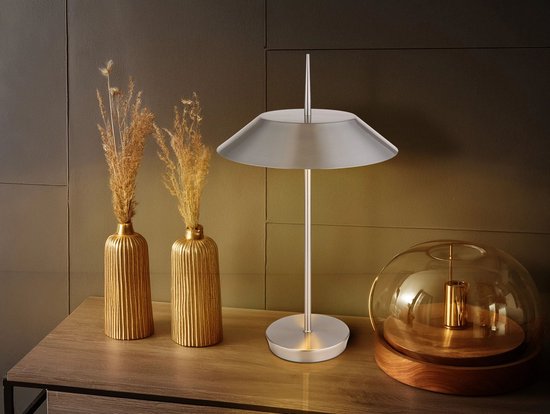 Lampe de table - acier - BRENLOR - métal - Ø 30 cm - E27 - 21032N - Globo