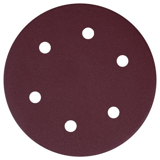 VONROC Jeu de papier de verre - 225MM - 25 pièces - Pour ponceuses - Fixation Velcro incluse