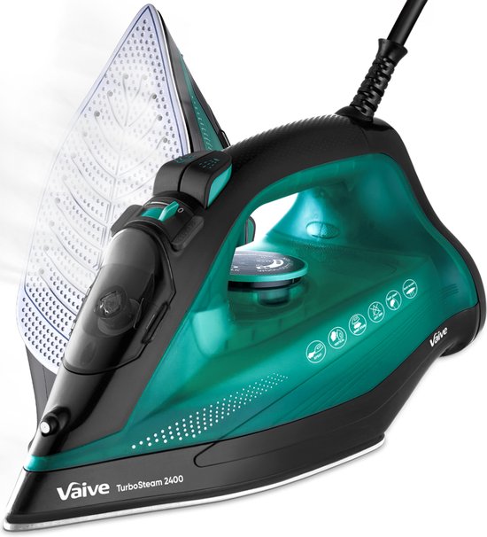 VAIVE TurboSteam 2400 - Fer à vapeur - Fers à vapeur - 2400W - Réservoir d'eau 320 ML - Fonction bosse de vapeur