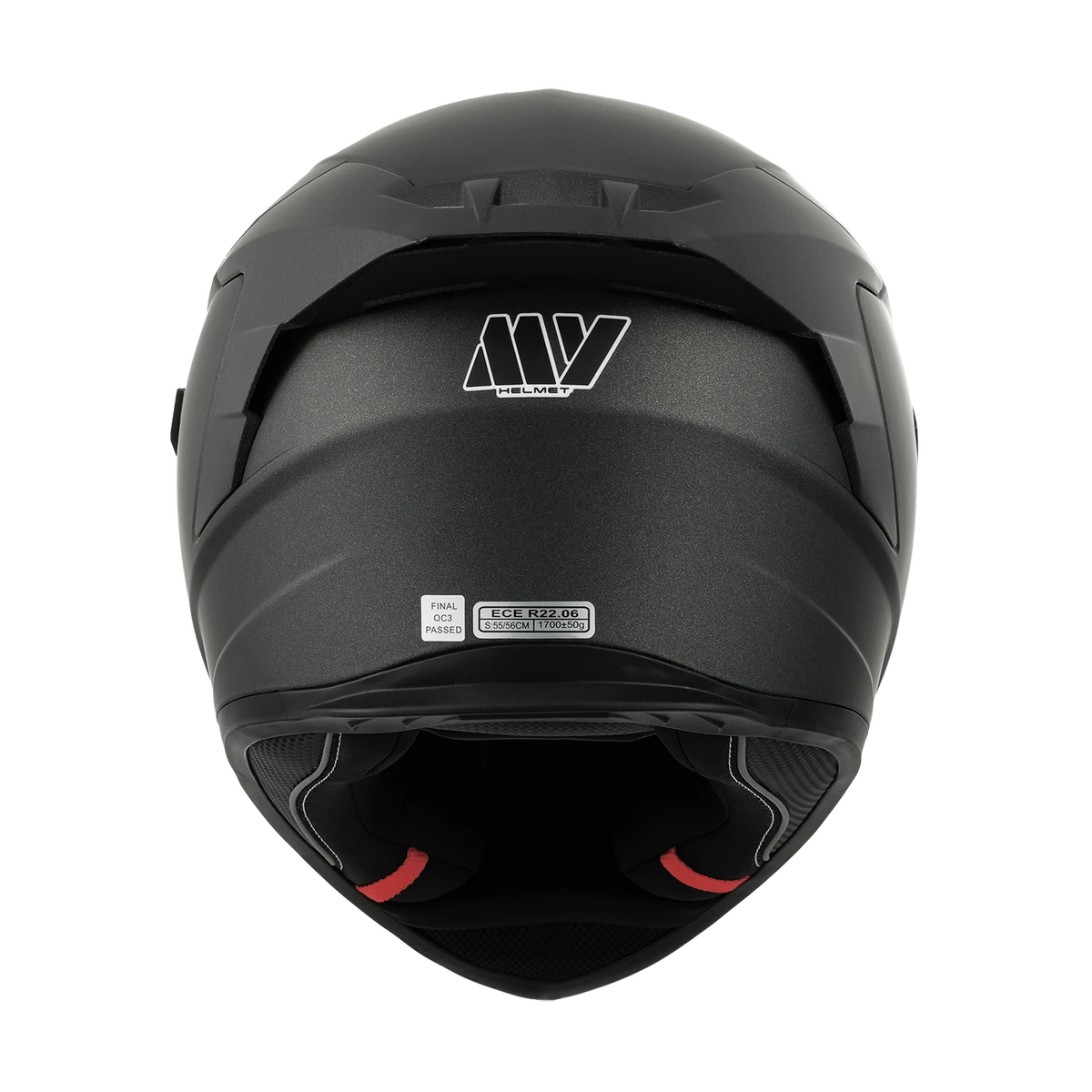 Casque de moto modulable MY 936 - Titane mat - Taille L (59-60 cm) - Homologué ECE, visière pare-soleil