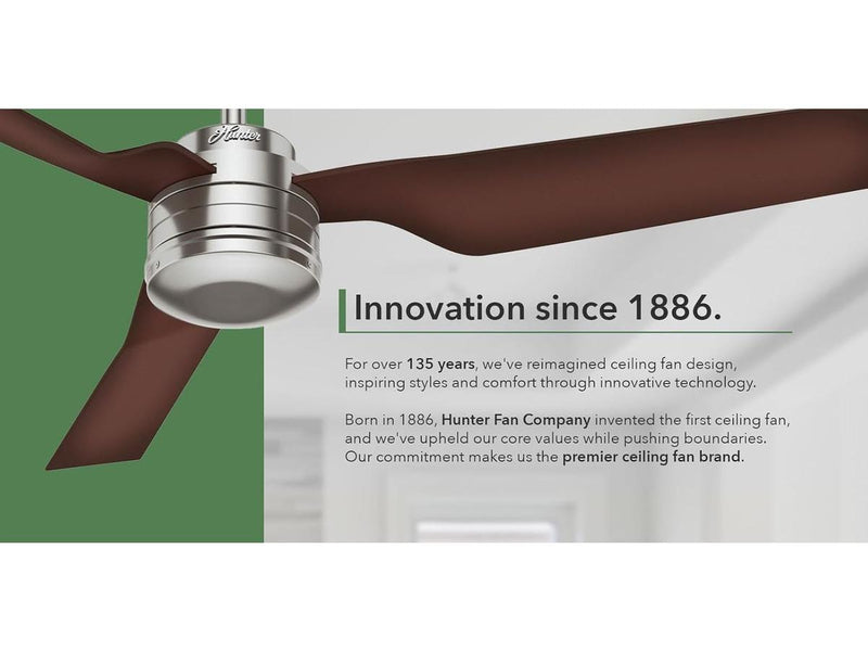 Ventilateur de plafond Hunter Bayview - 137 cm - Intérieur/Extérieur - Noir