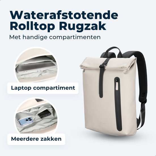 Sac à dos - Pathsail – Imperméable – Compartiment PC jusqu’à 15" – Bretelles ergonomiques – Plusieurs poches