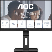 AOC E2 22E2UMF Écran LED 54,6 cm (21,5") 1920 x 1080 pixels Full HD Noir