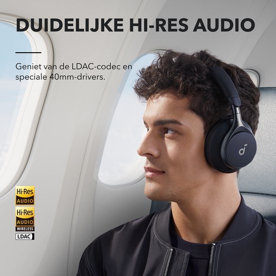 Casque sans fil Anker Soundcore Space One - Réduction de bruit - Noir