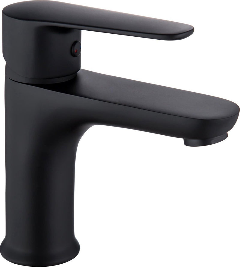 Robinet de salle de bain Inspire Noir incluant les connecteurs - Robinet de lavabo - Noir Chrome