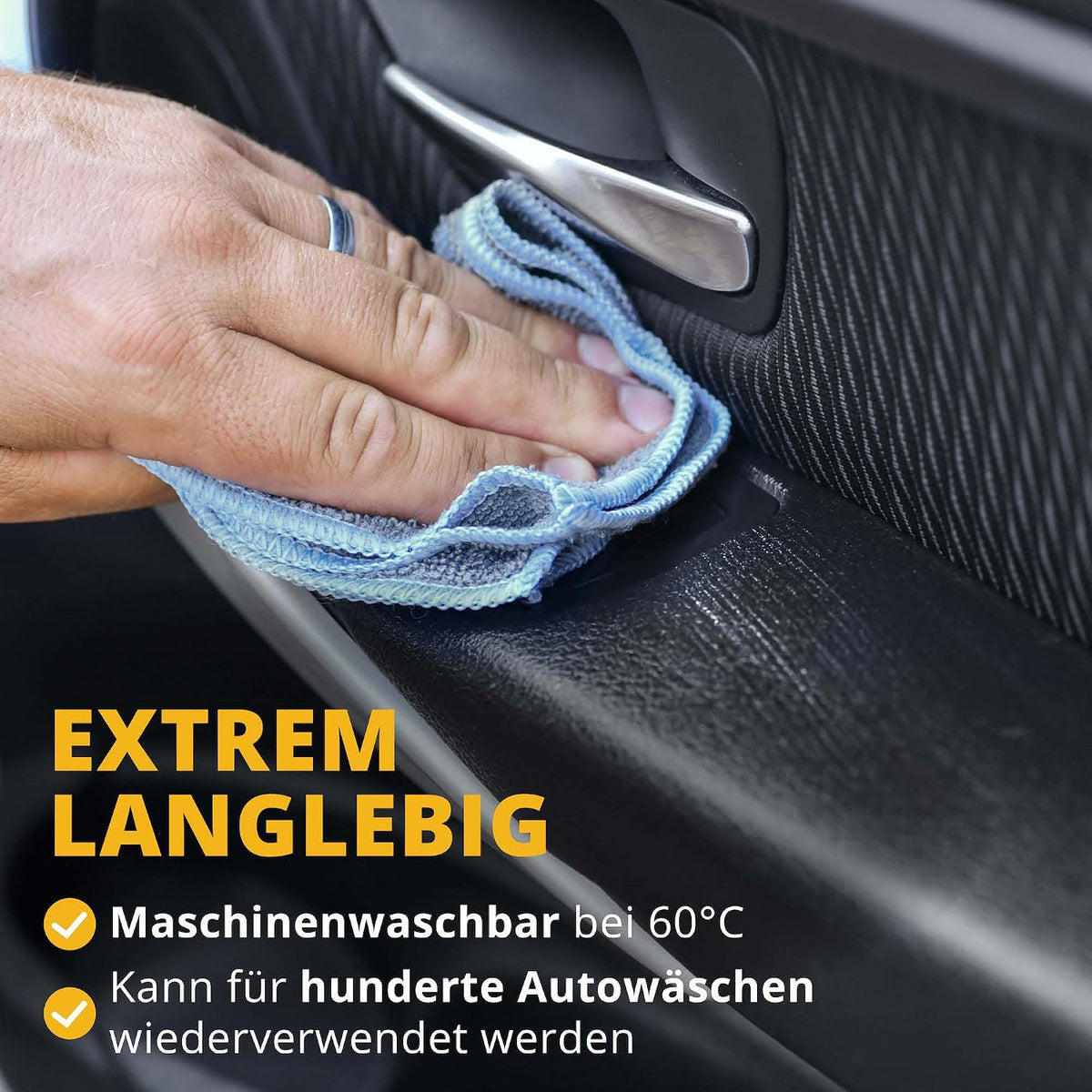 LICARGO Chiffons en microfibre pour voiture - 30 x 30 cm - 220 g/m² - Lot de 6