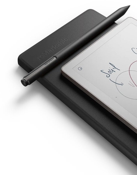 reMarkable Book Folio en cuir haut de gamme noir pour Paper Pro Move 7,3 pouces