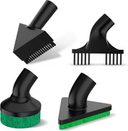 Motionflow set de brosses large - pour nettoyeur vapeur MF-ST-002 - Brosse pour tuiles et triangles - Brosse à récurer