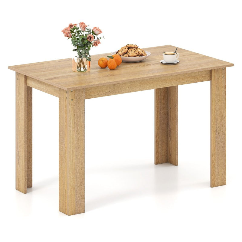 Table à manger Coast - rectangulaire - 4 à 6 personnes - bois - couleur naturelle - 120 x 70 x 75 cm