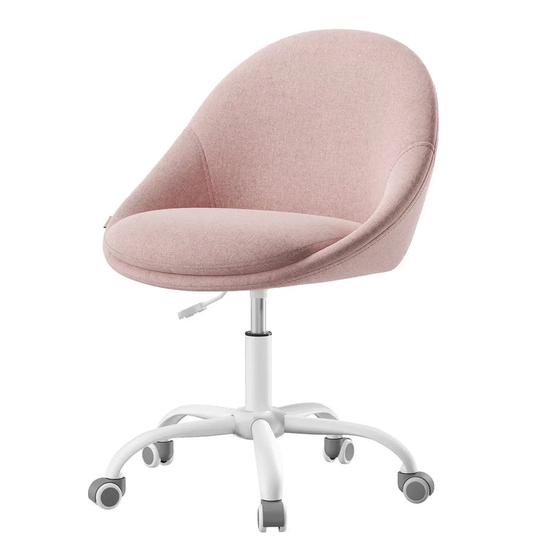 Chaise de bureau pivotante JOYFURNOS - Réglable en hauteur - Rose