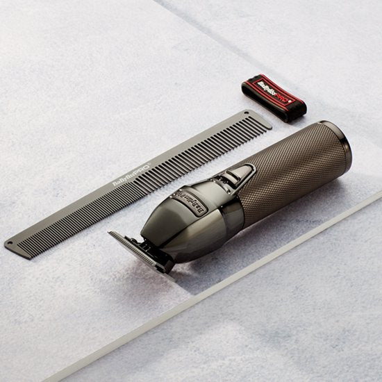 BaBylissPRO 4Artists SkeletonFX Gunsteel Trimmer FX7870GSE - Lame en T en acier japonais de 1,6 mm - 7 200 tr/min - Réservé aux professionnels