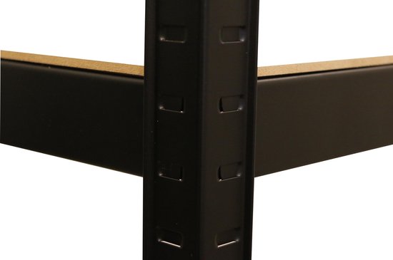 ERRO Étagère de rangement - 90 cm de large - Capacité de charge 875 kg - Montage sans vis - Noir