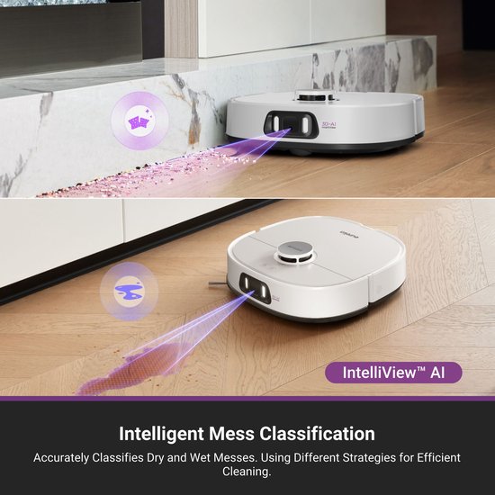 Eureka - J15 Pro Ultra white - Robot aspirateur avec fonction de lavage - station de recharge autonettoyante