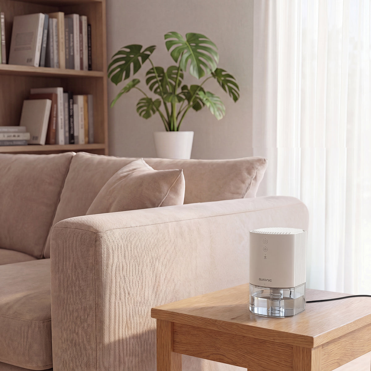 Déshumidificateur Auronic Mini XS – 900 ml – 23 W – Jusqu'à 240 ml par jour – <40 dB