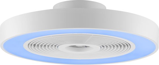 Brilliant Catania - Ventilateur de plafond - LED 40 W - CCT - 2700 K-6500 K - Intensité réglable - ICRGB - Veilleuse - Minuterie - Télécommande - Blanc