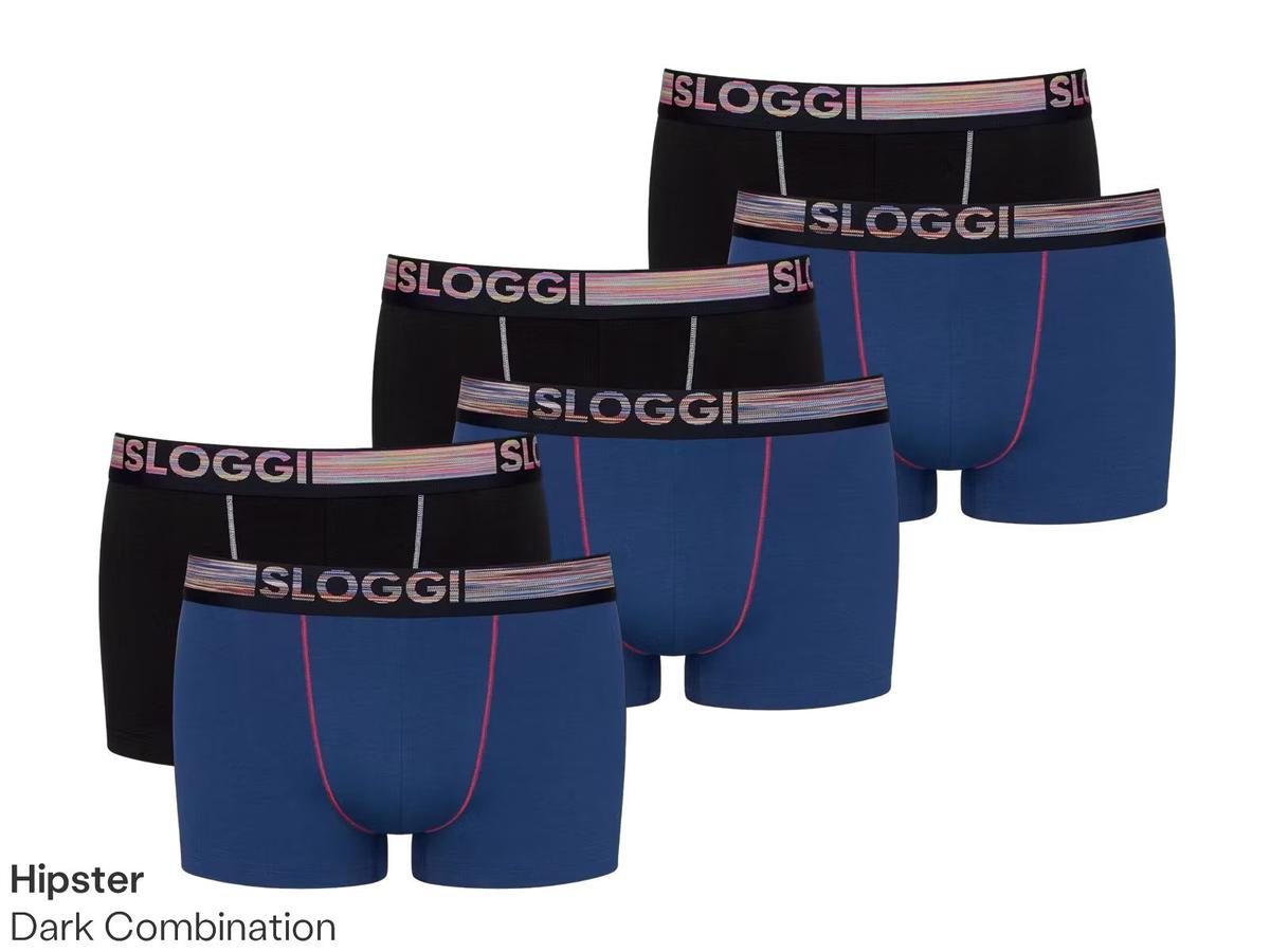 Shorty Sloggi Go ABC Natural - lot de 6 - taille L - Noir