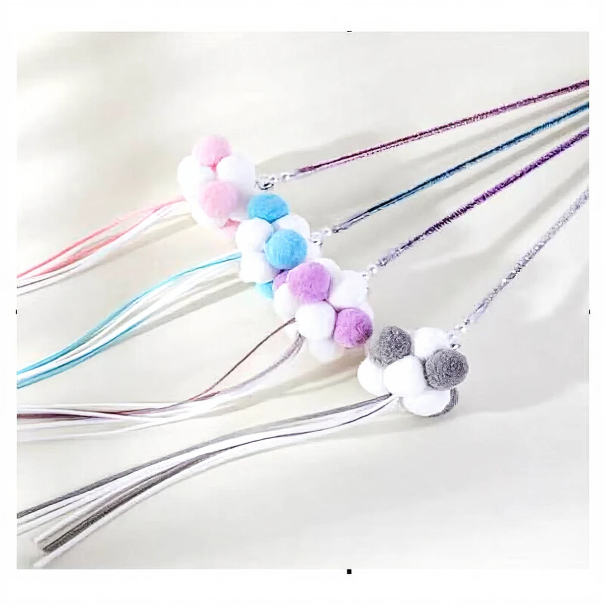Meowmagic Fee - Accessoires pour canne à chat - Lot de 4 - Bicolores