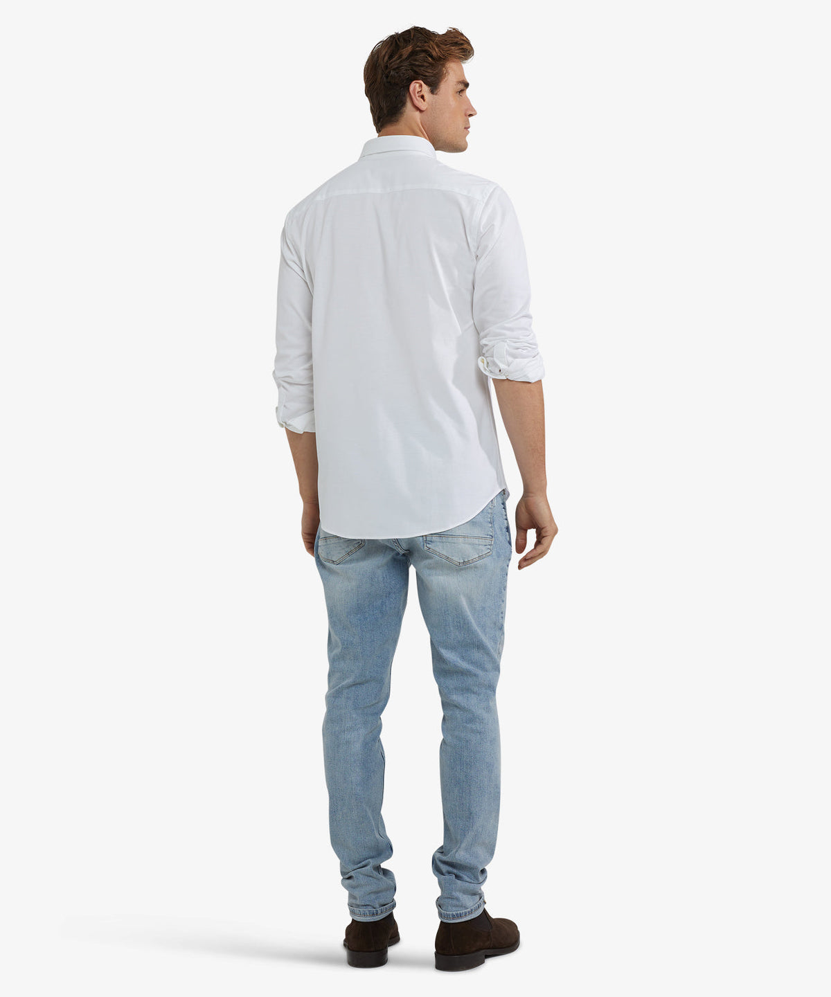 McGregor - Chemise en piqué stretch - Coupe régulière et confortable - Blanc - Taille S