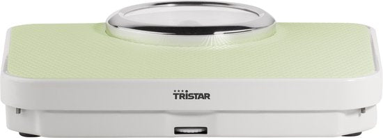 Pèse-personne Tristar WG-2428 - Pèse-personne analogique - Jusqu'à 136 kg - Design vintage - Technologie « Step-on » - Antidérapant - Blanc