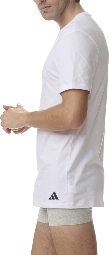 T-shirt à col en V Adidas pour homme (lot de 3) - Taille XXL