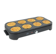 Appareil à crêpes Fritel PM 2260 - Noir - 53 x 28 x 12,7 cm - 1 500 W, sans PFAS