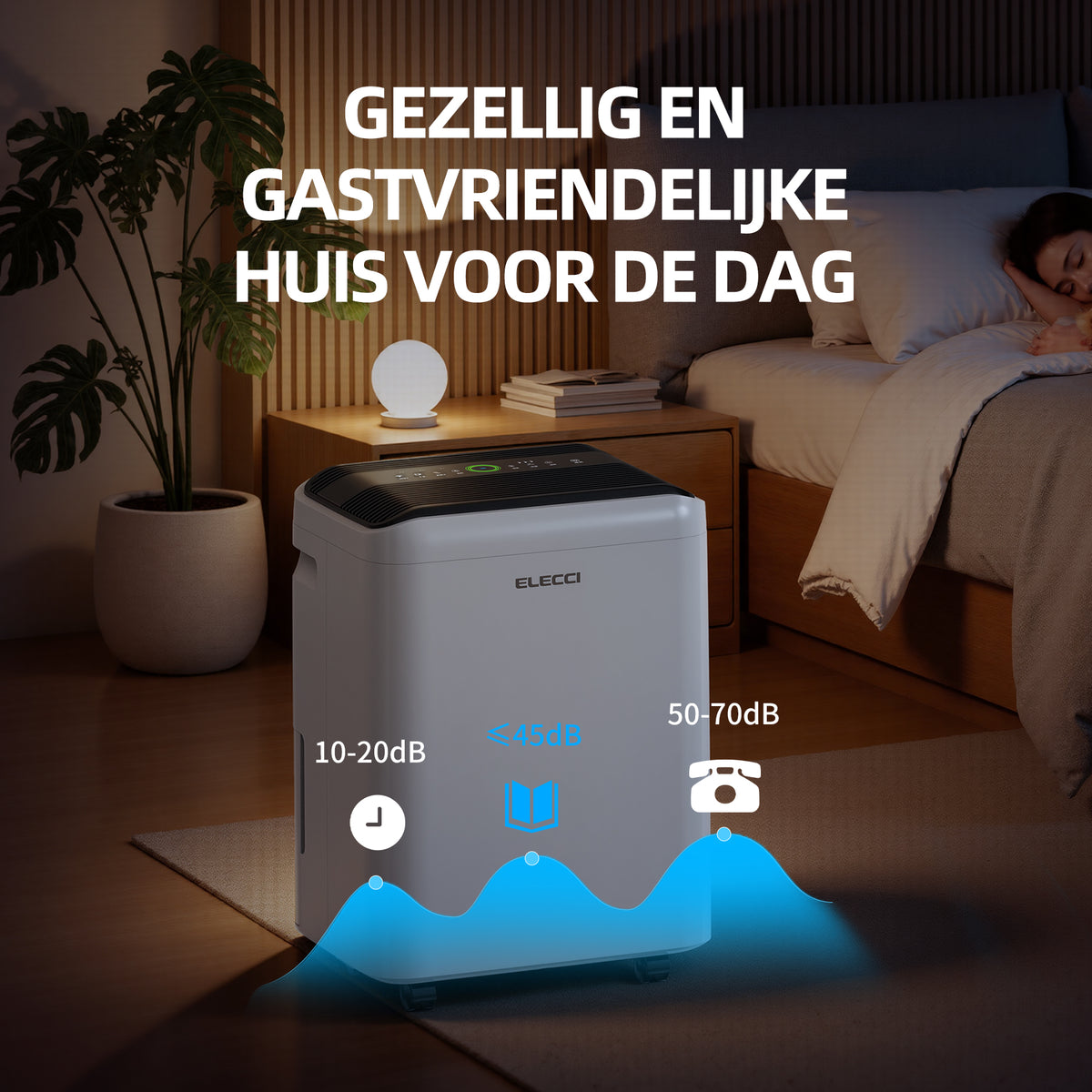 Déshumidificateur ELECCI - 25 l/jour - réservoir de 4,8 litres