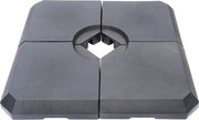 PimXL Parasol tiles Fillable - pour la base transversale d'un parasol flottant - 4x20kg - remplissable avec de l'eau ou du sable