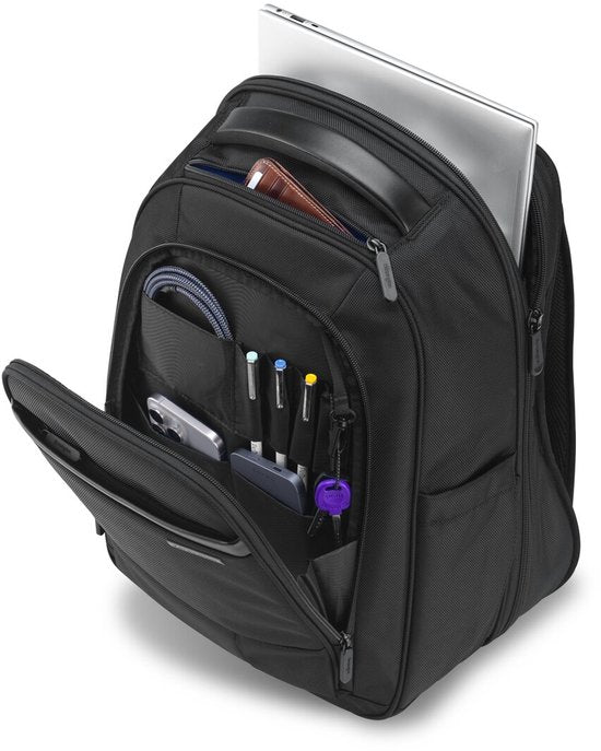 Sac à dos Kensington Contour™ 2.0 15,6 pouces - Matériau durable et hydrofuge - Ergonomique - Noir