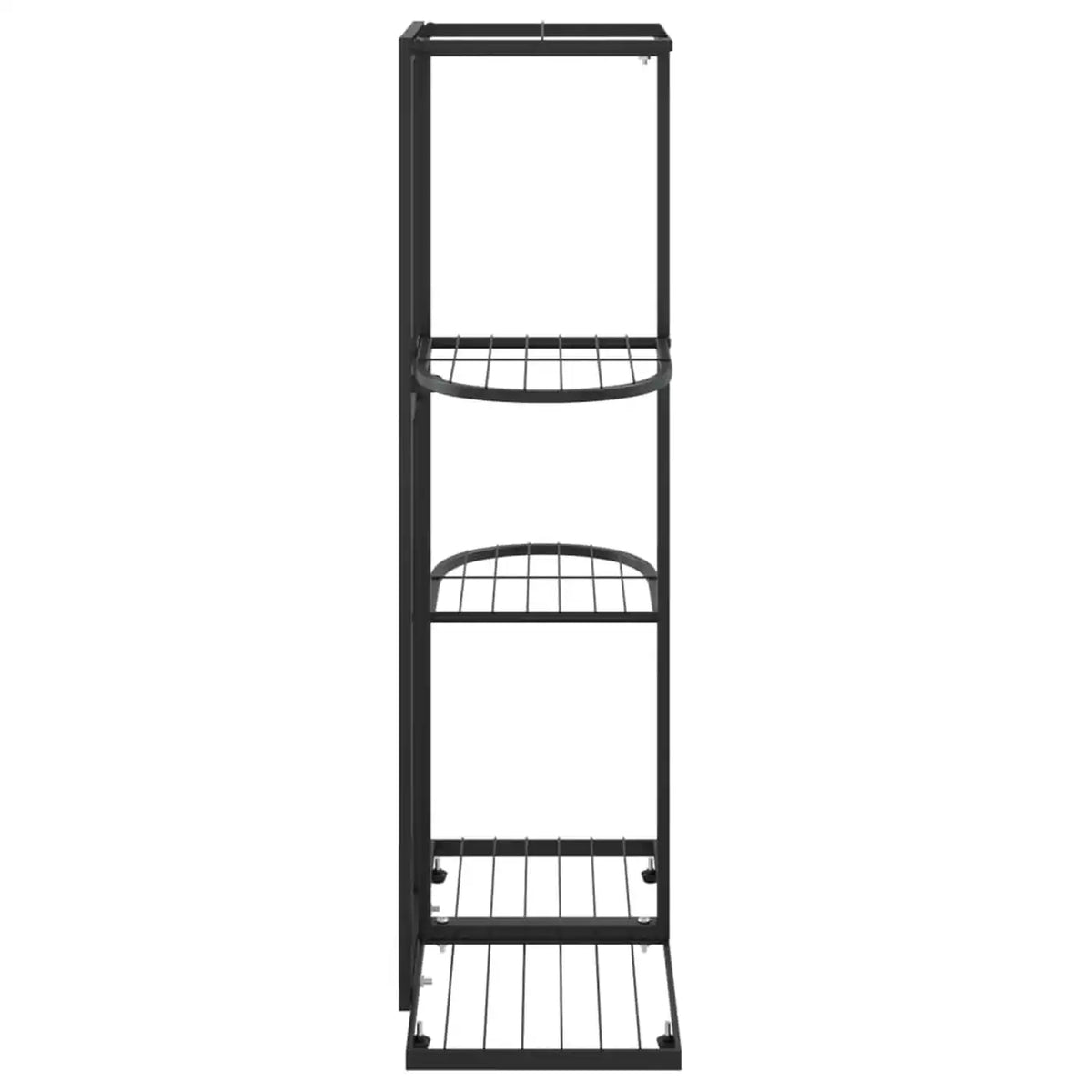 Support à plantes Minghou - 4 niveaux pour 5 pots - 22,1 × 42,9 × 76 cm - Noir
