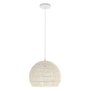 Suspension Coast Rotan - corde en papier de forme sphérique - hauteur réglable - beige/marron