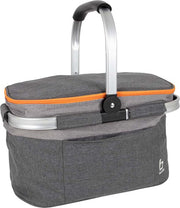 Bo-Camp - Sac isotherme - Panier isotherme - Gris - Polyester - 20 litres